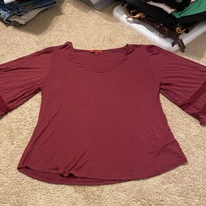 BKE Deep Red Blouse